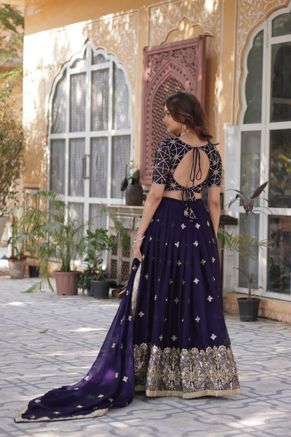 Product Image - Exquisite Rangoli Silk Lehenga Choli with Sequins and Embroidery