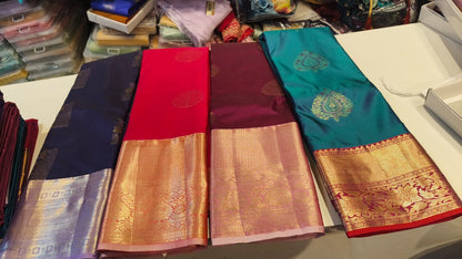 Pure Kanchipuram Pattu Sarees | Authentic Handloom Silk Sarees Online DesiColorClothing
