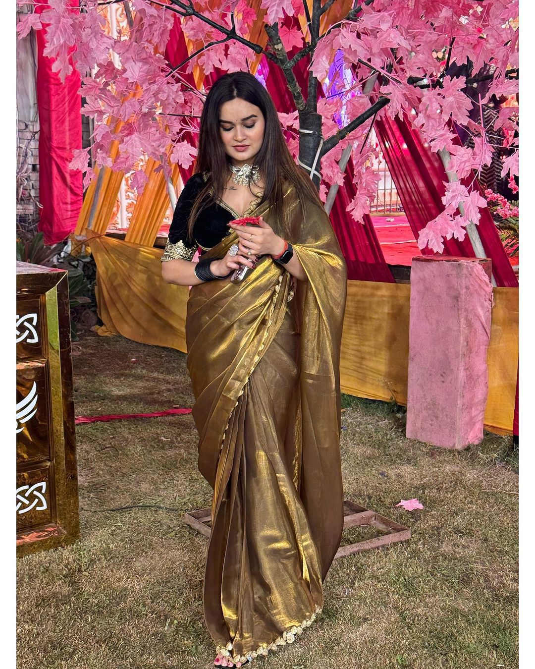 Product Image - Exquisite Designer Georgette Saree with Embroidery - Perfect for Festive Wear & Wedding Outfits