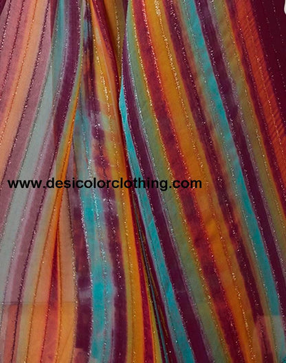 Wine Georgette Printed Sarees