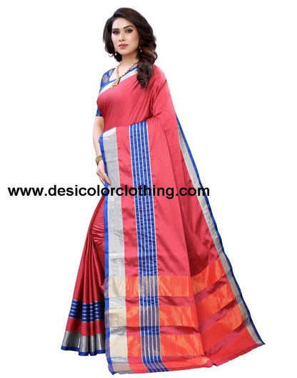 Rose Wood Hand Woven Silk Saree | 1928S148