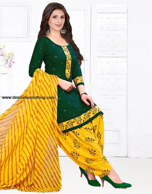 Printed Unstitched Salwar Suit Material