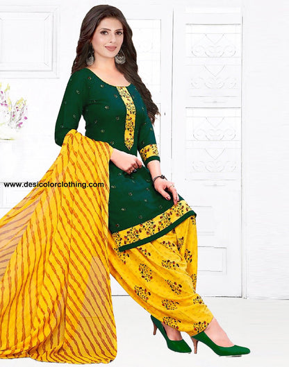 Printed Unstitched Salwar Suit Material