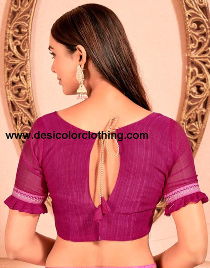 Pink Chiffon Printed Saree