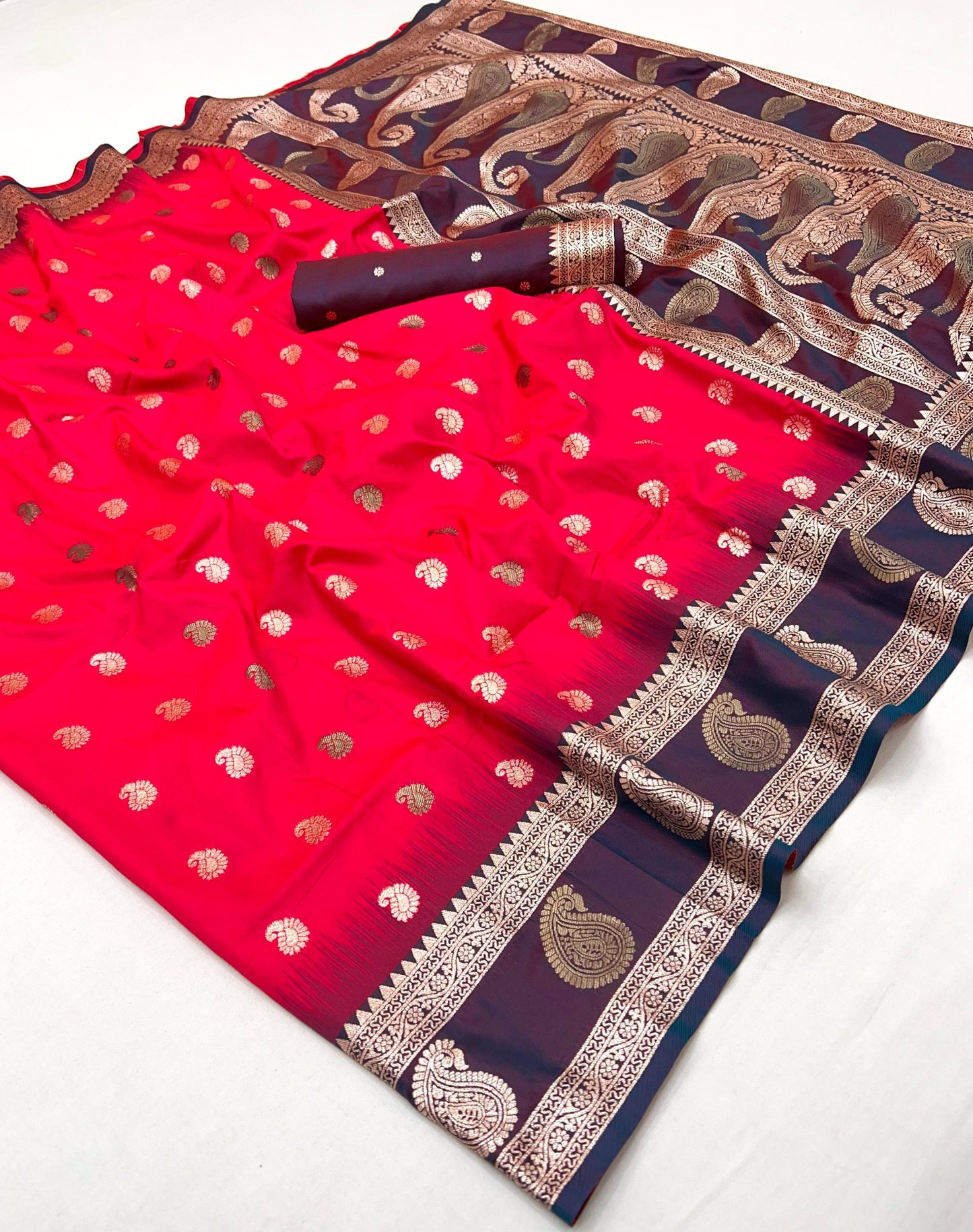 Product Image - Designer Banarasi Silk Saree with Zari Weaving