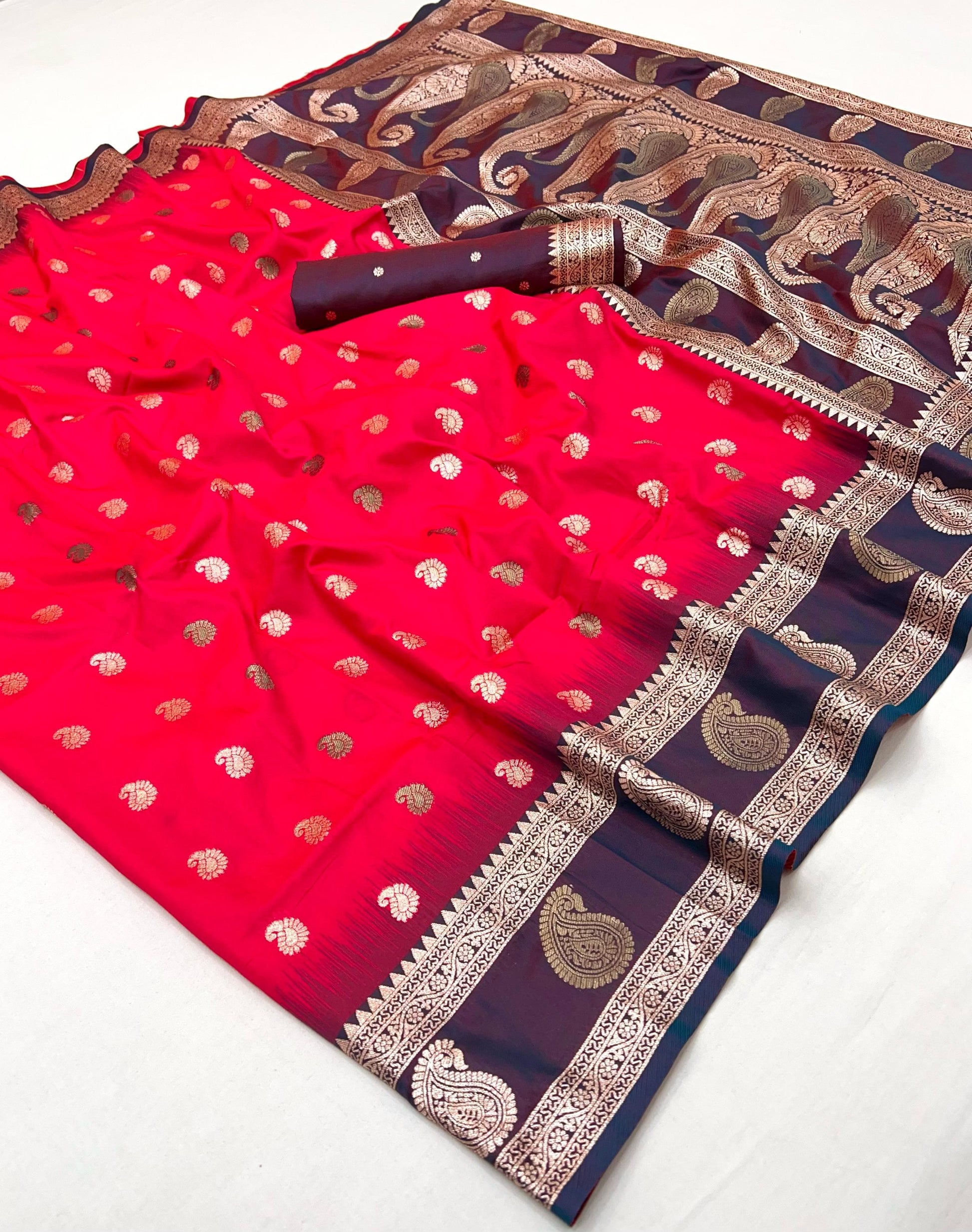 Product Image - Designer Banarasi Silk Saree with Zari Weaving