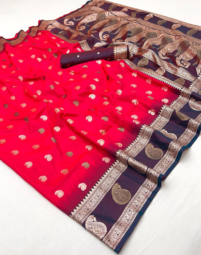 Product Image - Designer Banarasi Silk Saree with Zari Weaving