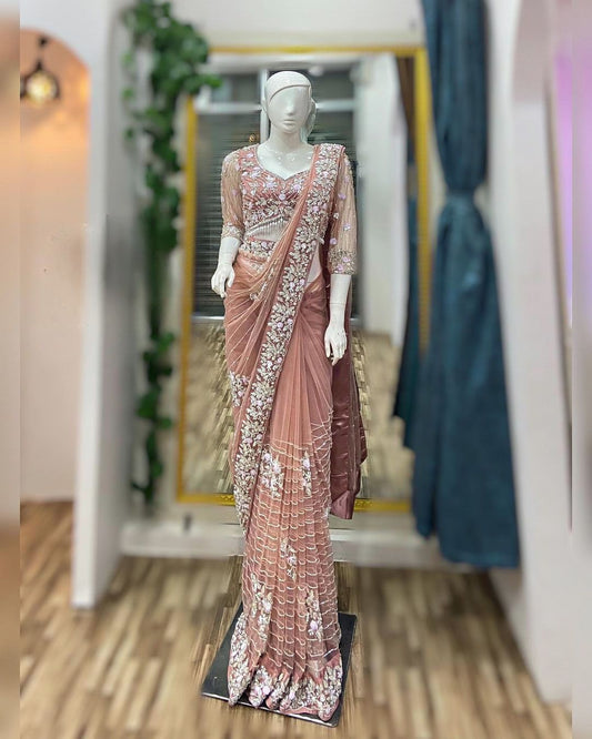 Product Image - Exquisite Designer Saree with Intricate Thred & Sequence Work