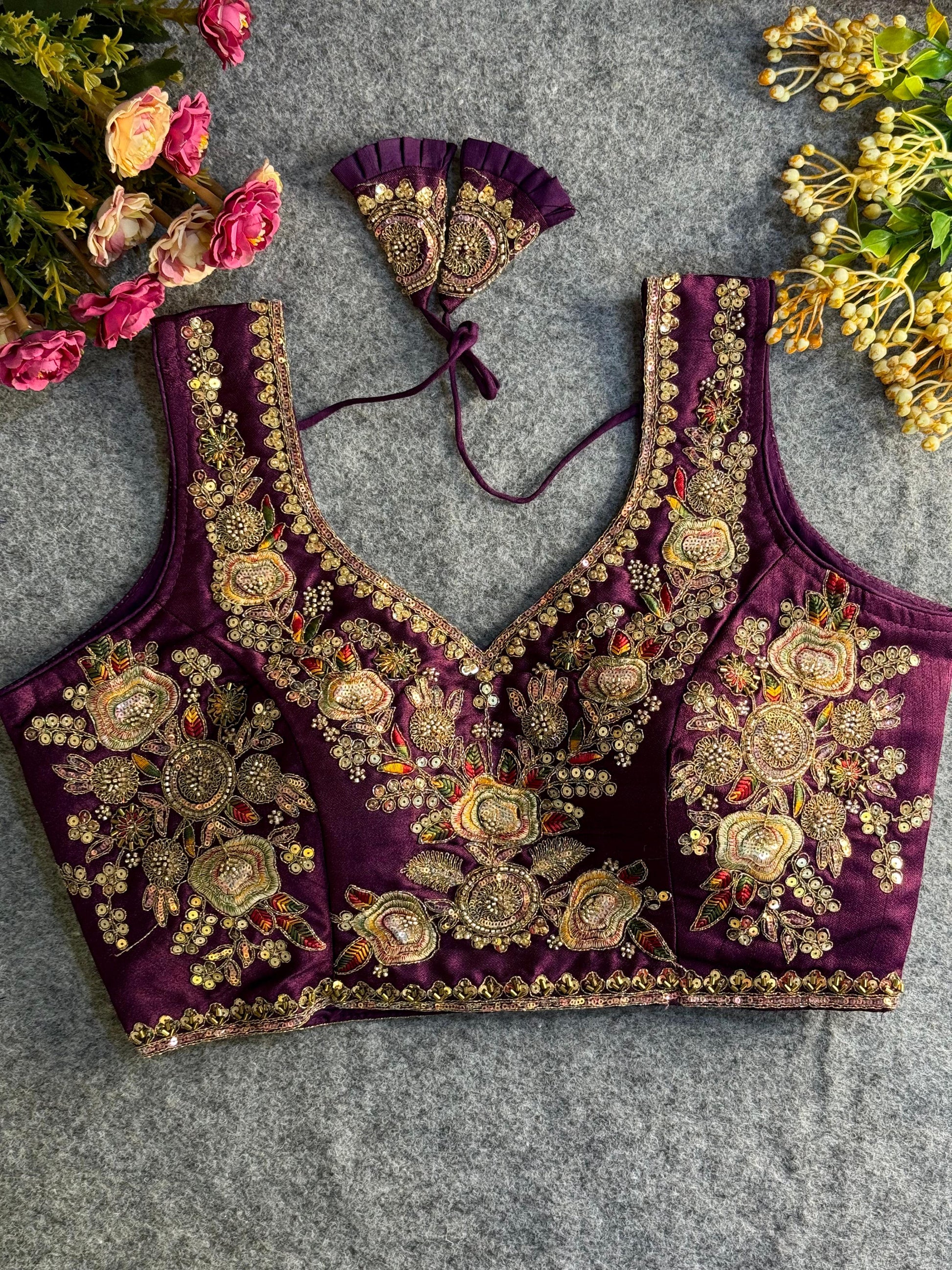 Designer Ready-Made Blouses | Stylish & Perfect-Fit Saree Blouses Online DesiColorClothing