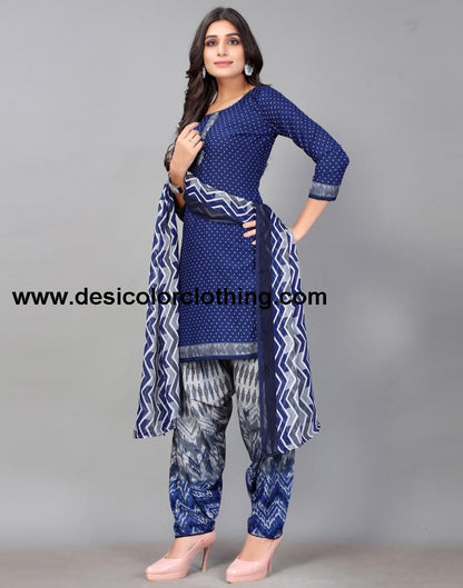Printed Unstitched Salwar Suit Material