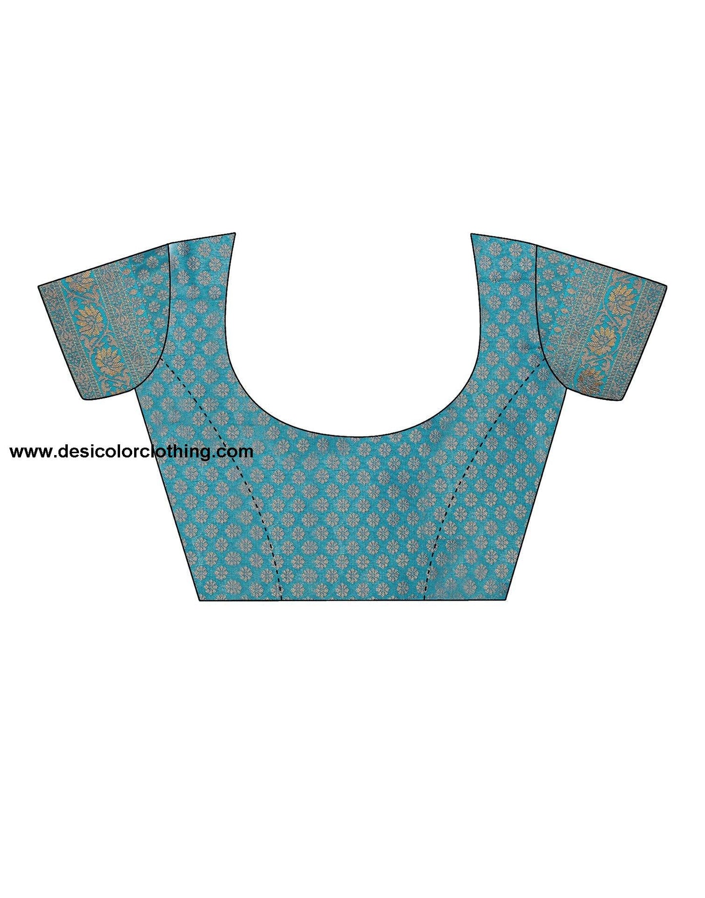 Dark Blue Jacquard Silk Saree