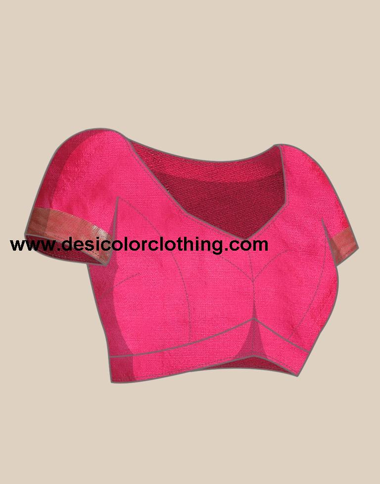 Pink Weaving Silk Saree