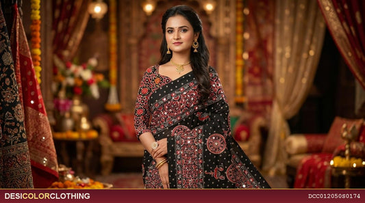 Product Image - Step into elegance with our stunning Azark Sarees, designed for women who love a perfect blend of traditional beauty and modern style. - 1