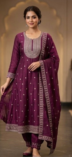 Product Image - Elegant Designer Anarkali Dress for Weddings and Parties - 1
