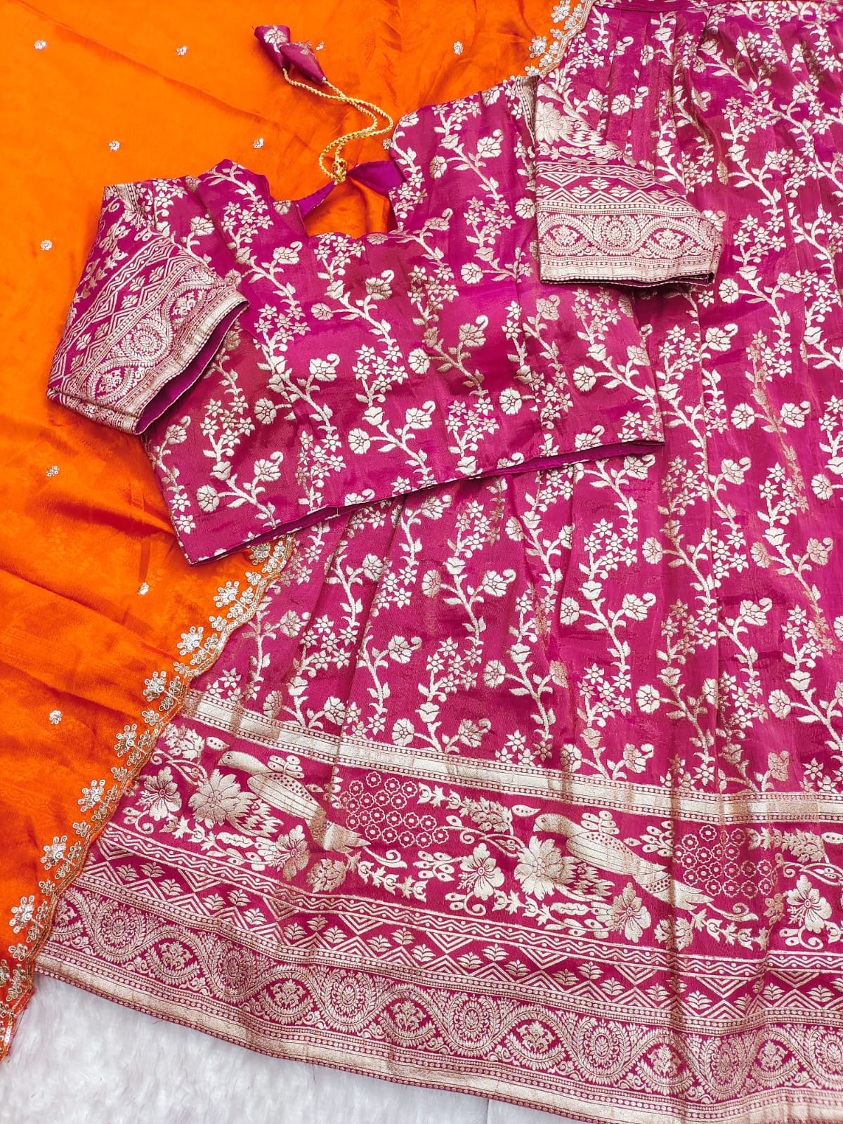 Product Image - Exquisite Stitched Lehenga Set with Scalloped Embroidery