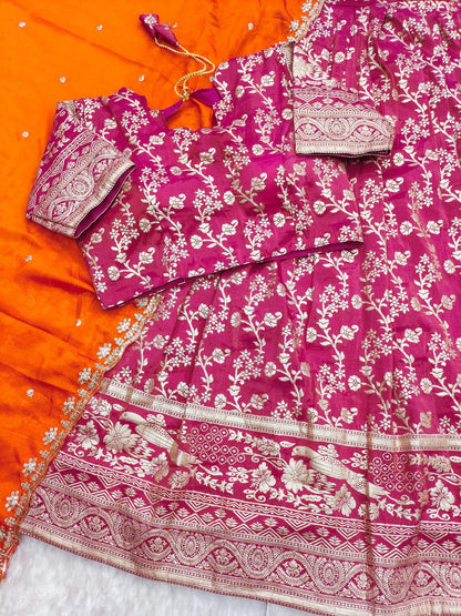 Product Image - Exquisite Stitched Lehenga Set with Scalloped Embroidery