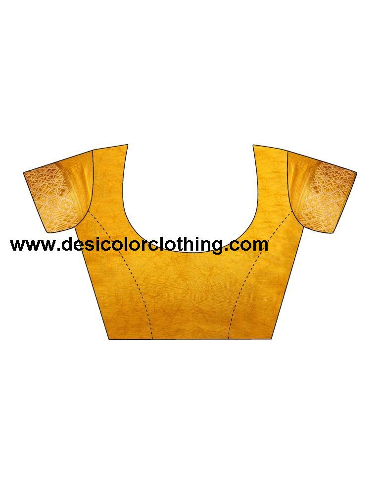 Yellow Chiffon Printed Saree