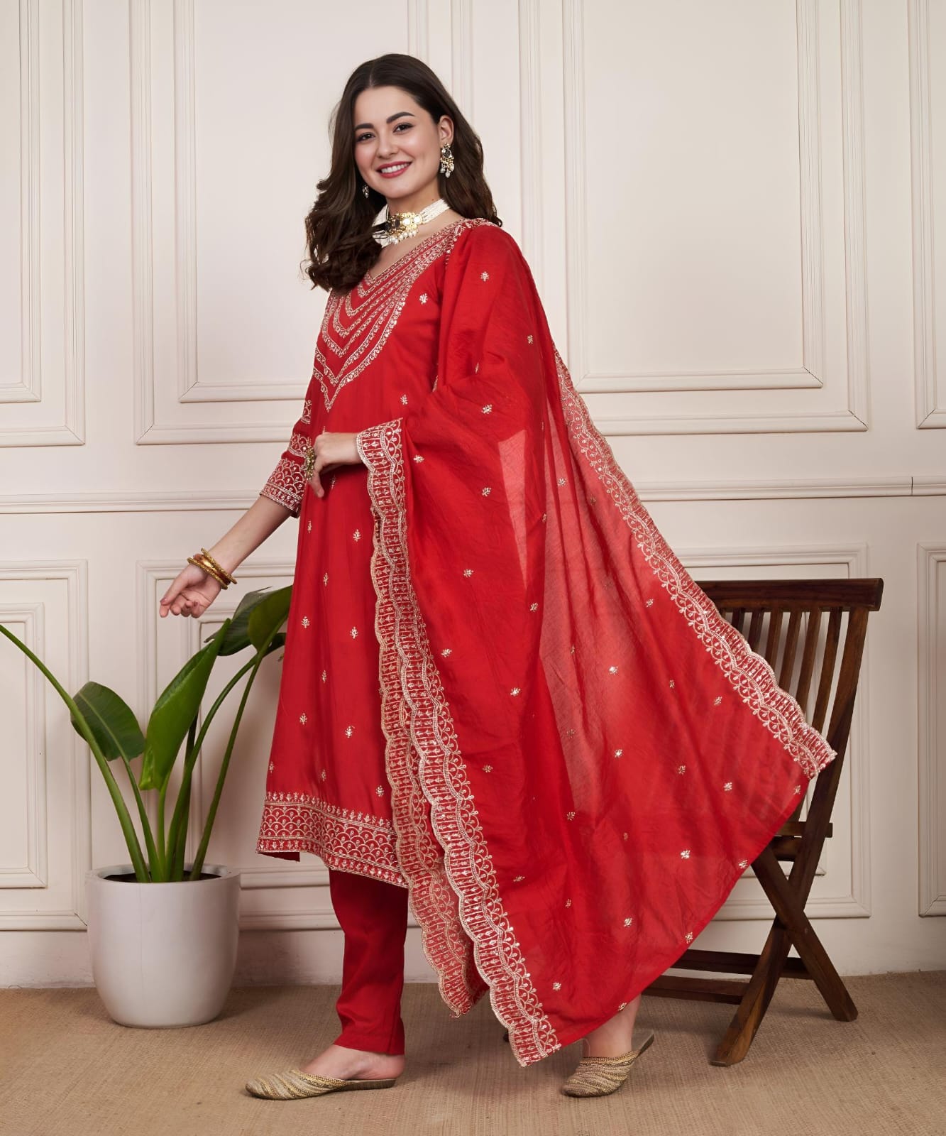 Product Image - Designer Chanderi Silk Suit