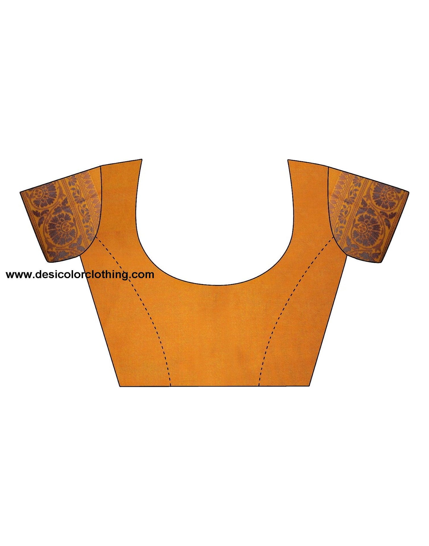 Yellow Banarasi Silk Woven Saree