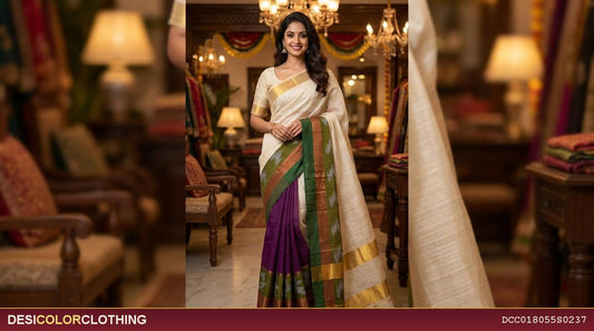 Product Image - Handwoven Ikkat Cotton Saree - Limited Edition - 1