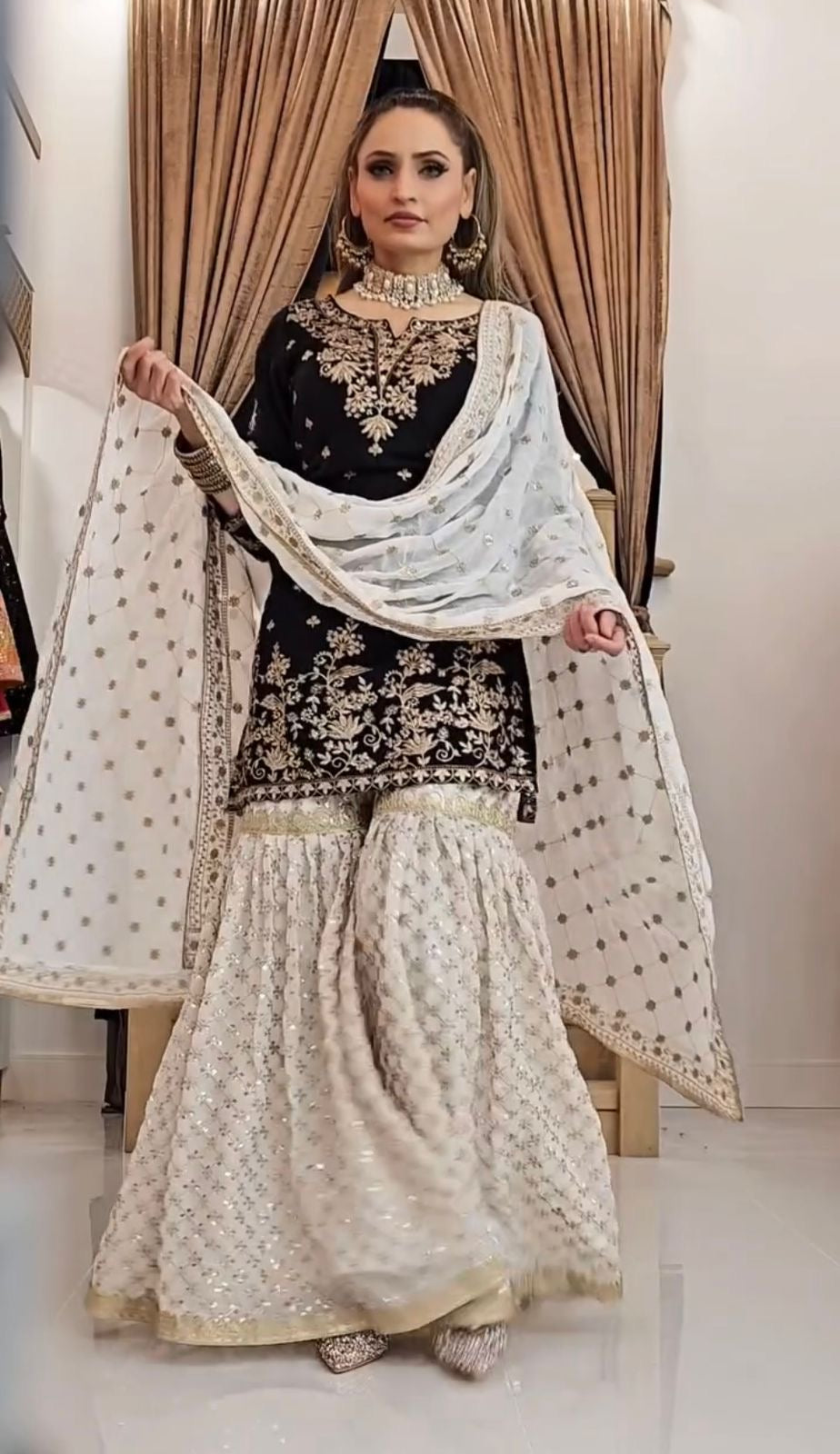 Latest Sharara Suits Collection | Wedding & Festive Wear DesiColorClothing