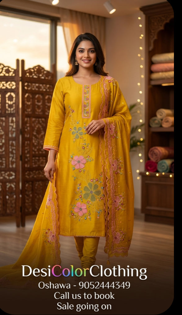 Designer Embroidered Suits | Luxury Party Wear for Women DesiColorClothing