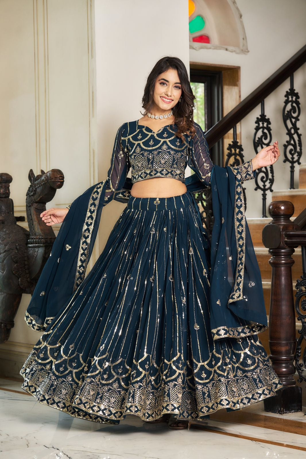 Elegant Fully Stitched Lehengas - Ready-to-Wear Glamour for Every Occasion