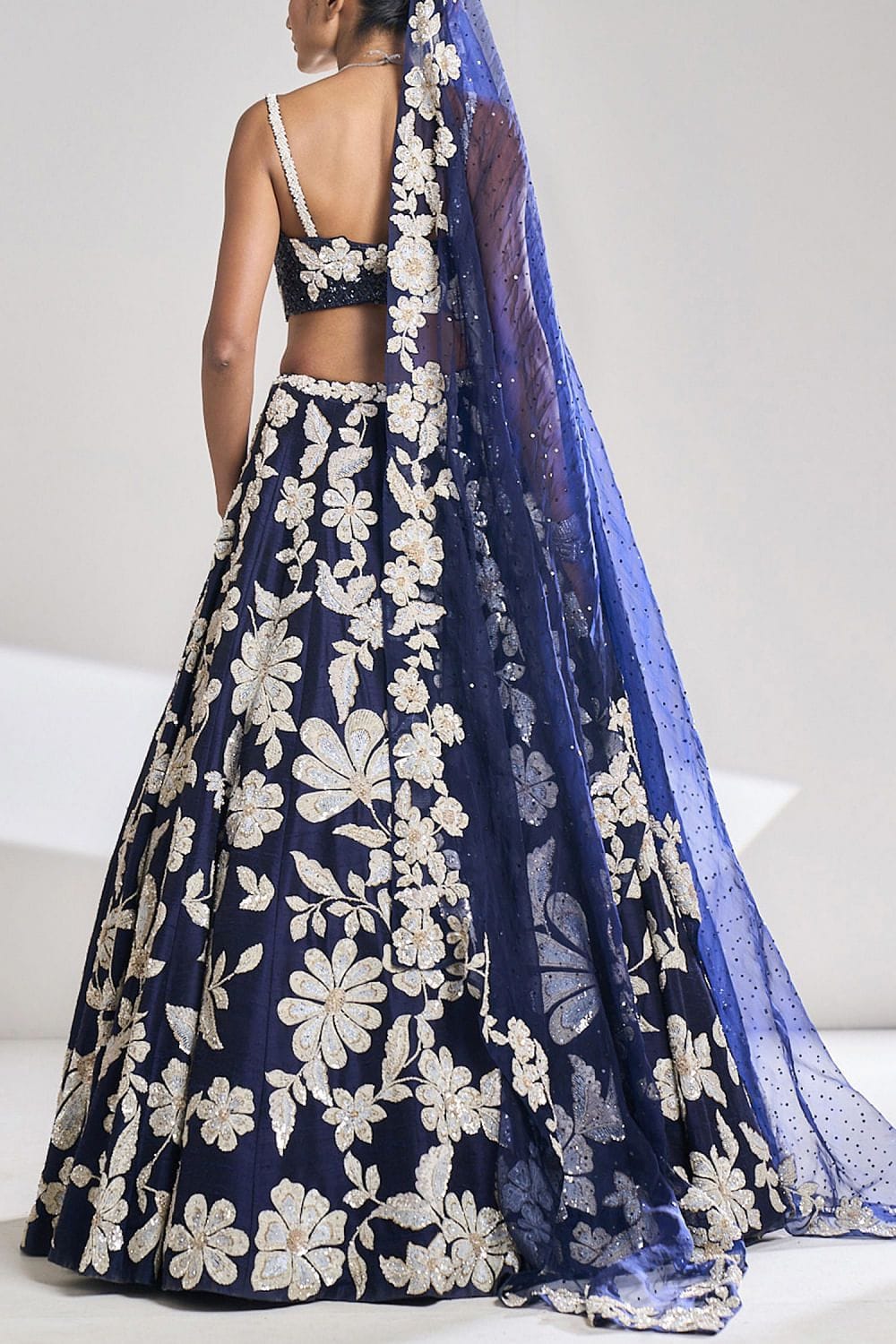 Product Image - Exquisite Designer Lehenga Collection - Premium Kasturi Silk Georgette Embroidery with Rainbow Sequins