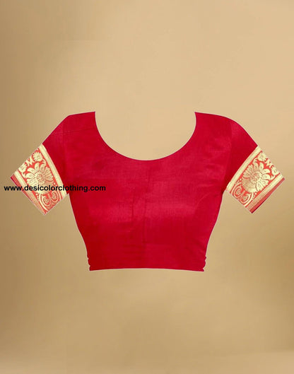 Red Banarasi Silk Saree