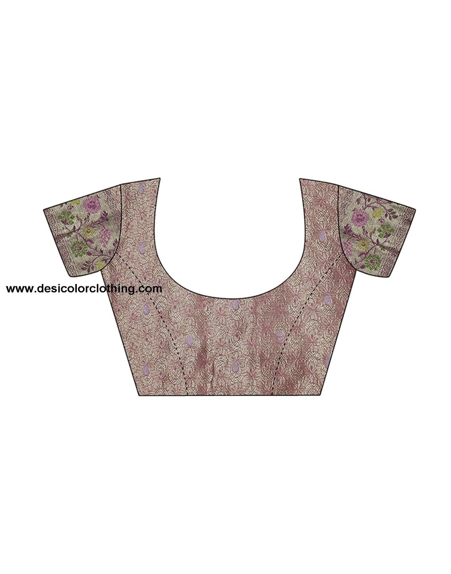 Purple Jacquard Organza Saree