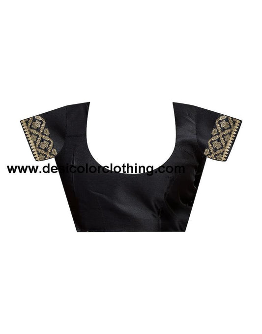 Black Silk Woven Saree