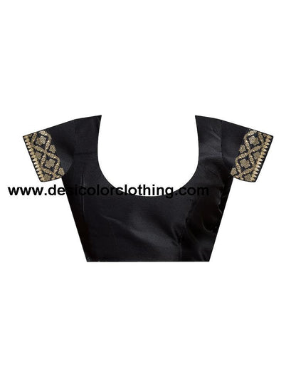 Black Silk Woven Saree