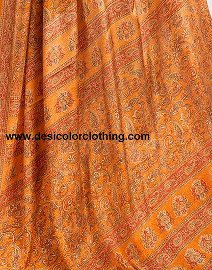 Turmeric Silk Printed Sarees