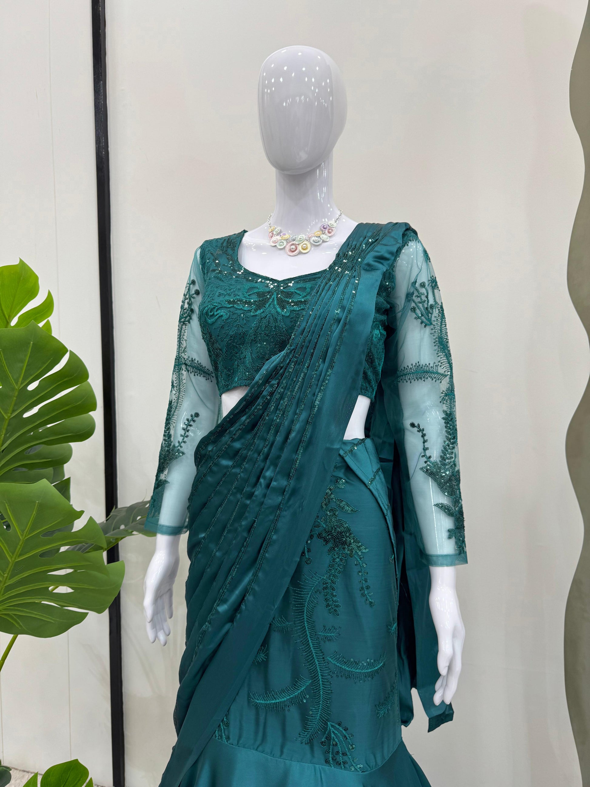Product Image - Ready to Wear Lehenga Saree - Ethnic Festive Attire