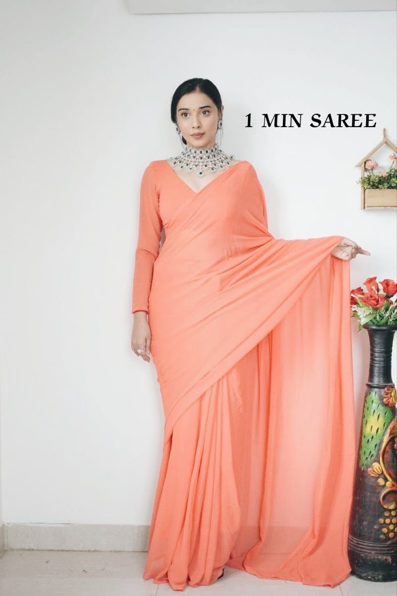 Product Image - Elegant Georgette Sarees for Effortless Style - 1