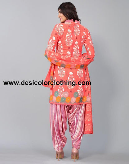 Printed Unstitched Salwar Suit Material