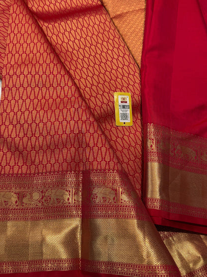 Product Image - Designer Semi Kanchi Georgette Saree