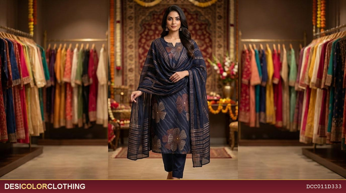 Product Image - Floral Soft Daily Wear Suit - 1