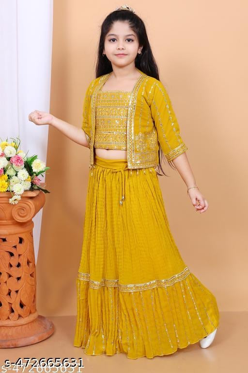 Product Image - Designer Kids Lehenga - Stylish and Traditional Indian Outfit for Girls - 6