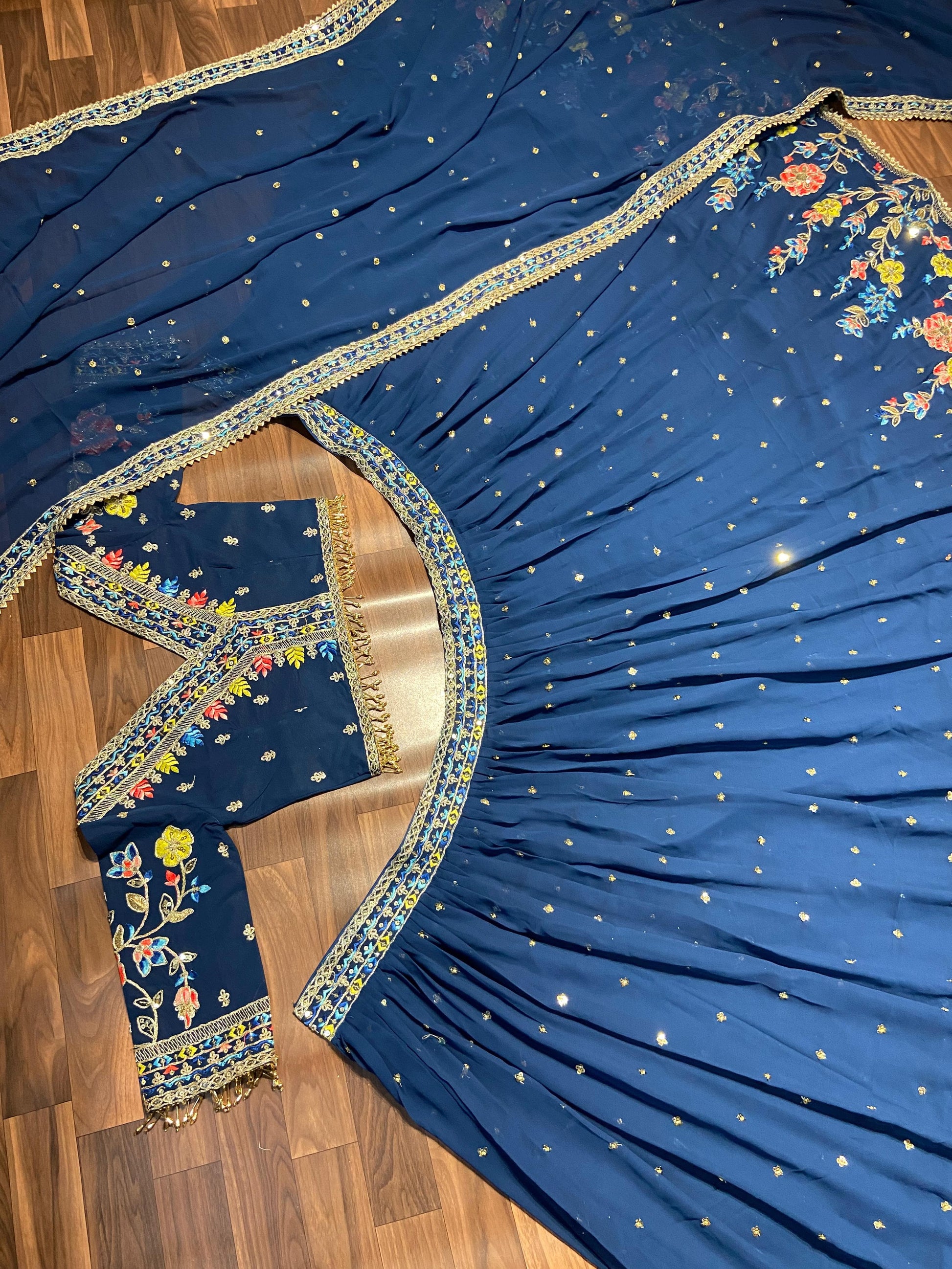 Product Image - Premium Designer Wedding Saree & Lehenga in Faux Georgette Fabric