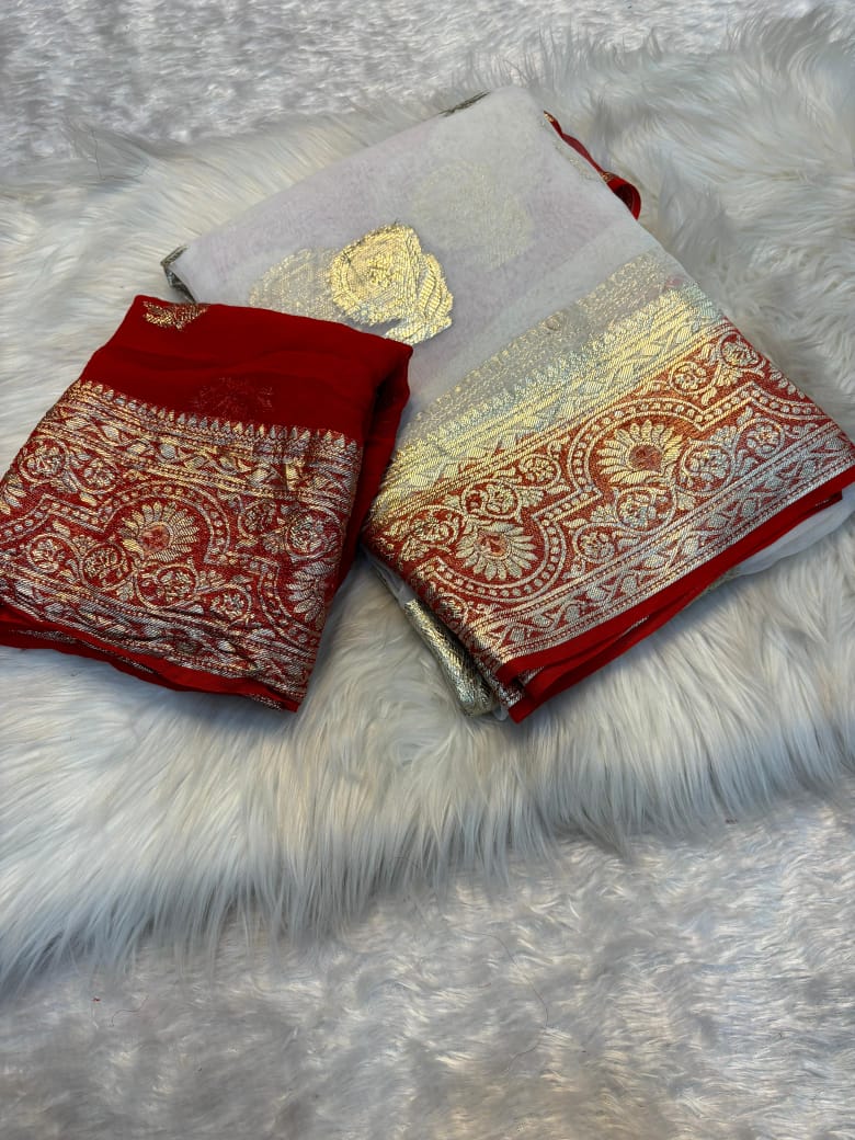 Product Image - Viscose Georgette Designer Saree