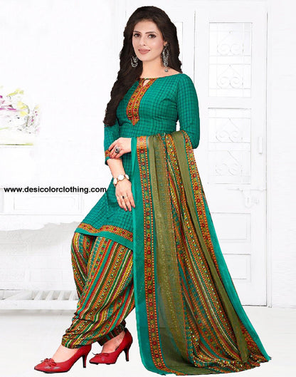 Printed Unstitched Salwar Suit Material