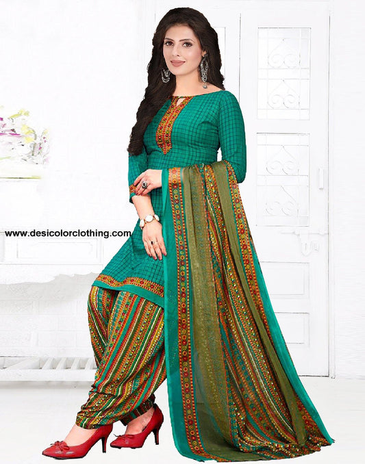 Printed Unstitched Salwar Suit Material