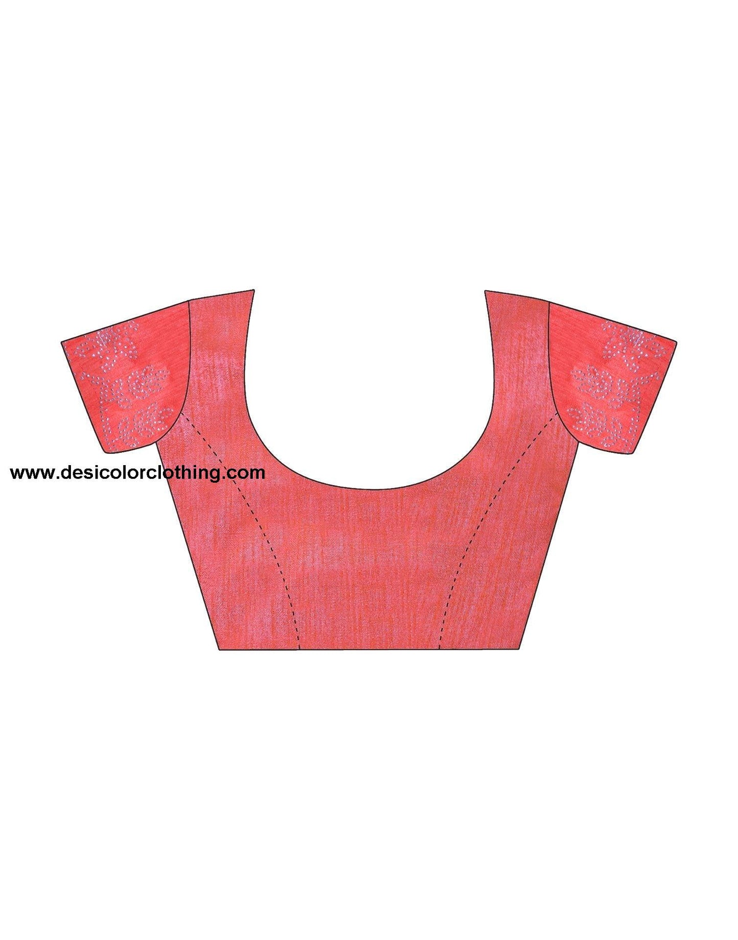 Rose Pink Printed Chiffon Saree
