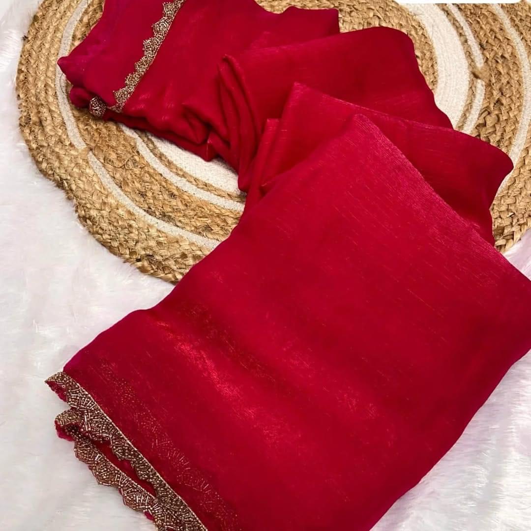 Product Image - Shop designer Space Silk sarees for weddings, parties, receptions - 2