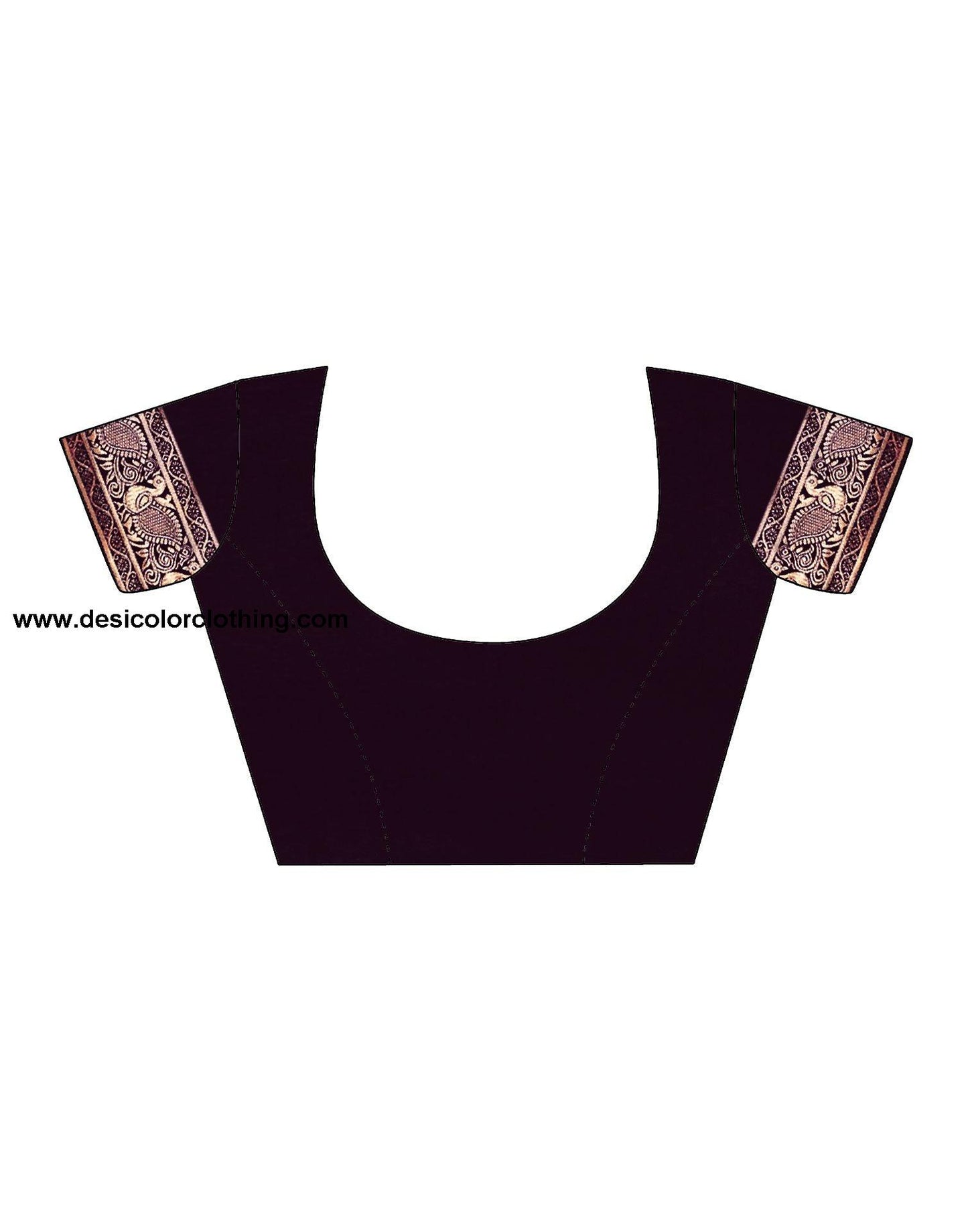 Black Jacquard Silk Saree