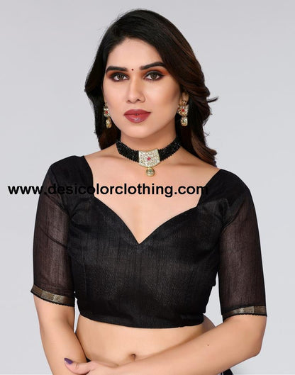 Black Printed Chiffon Saree