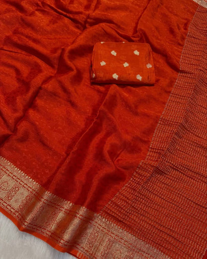 Product Image - Designer Georgette Wedding Saree with Sequins