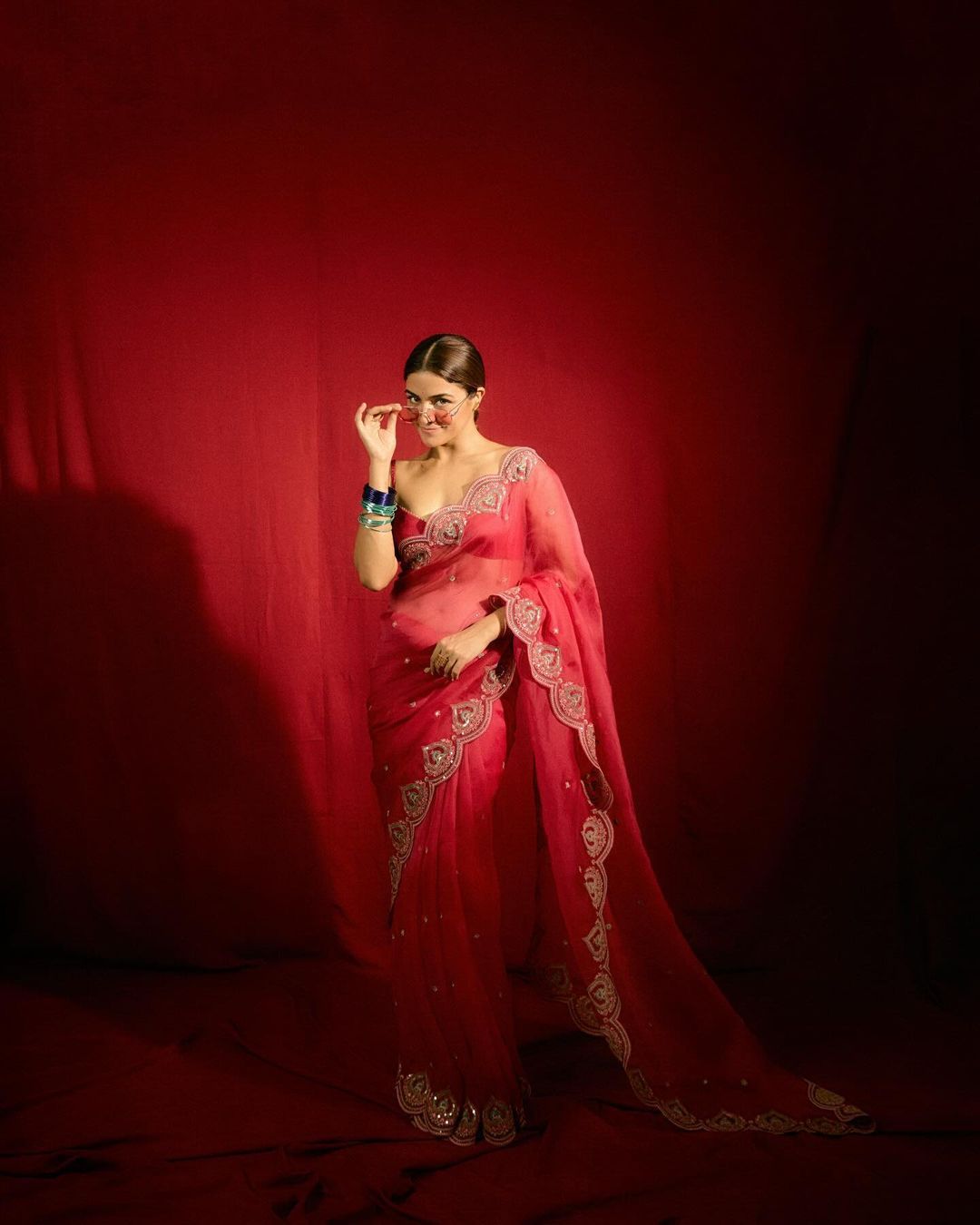 Product Image - Designer Rangoli Silk Saree with Fancy Thread & Sequence Work
