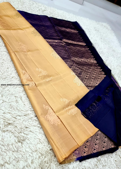 Kanchipuram Handwoven High Quality Lite Weight Soft Silk Sarees